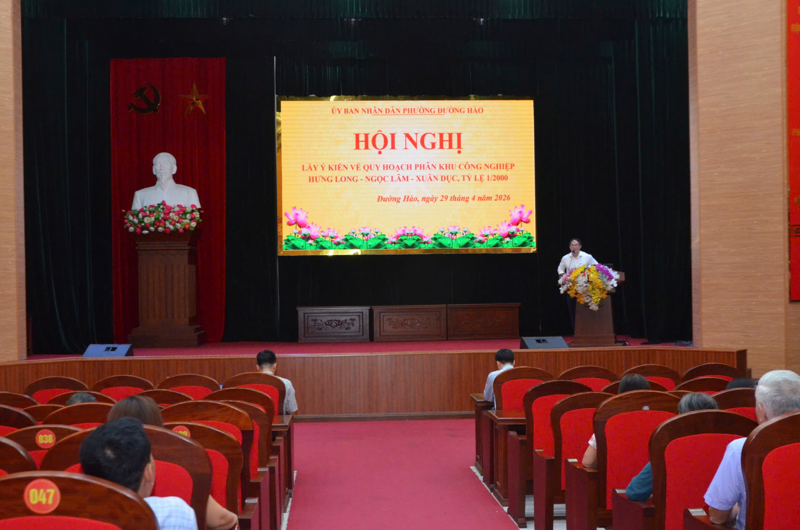 Hội nghị lấy ý kiến quy hoạch phân khu công nghiệp Hưng Long - Ngọc Lâm - Xuân Dục, tỷ lệ 1/2000