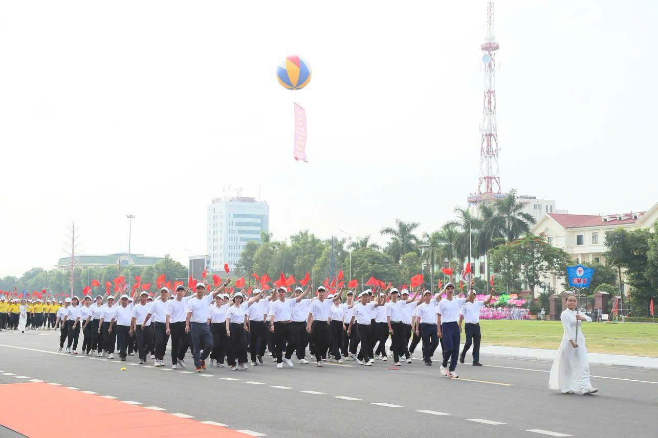 Cụm IV - Đường Hào, Mỹ Hào, Thượng Hồng tham gia diễu hành tại Đại hội TDTT tỉnh Hưng Yên lần thứ X năm 2026