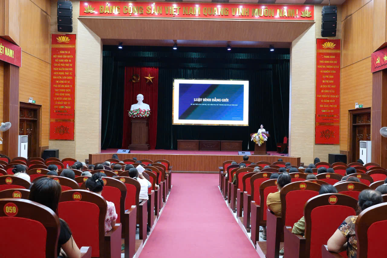 Hội nghị tuyên truyền, phổ biến Luật bình đẳng giới cho cán bộ, hội viên, phụ nữ năm 2026