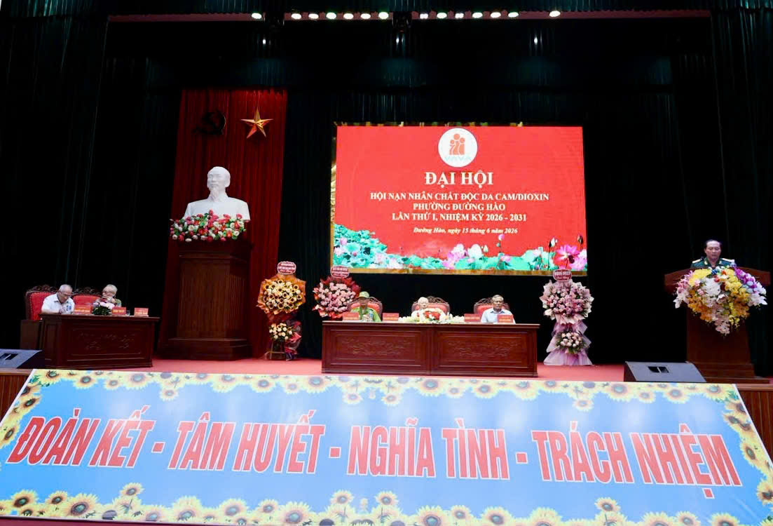 ĐẠI HỘI ĐẠI BIỂU HỘI NẠN NHÂN CHẤT ĐỘC DA CAM/DIOXIN PHƯỜNG ĐƯỜNG HÀO LẦN THỨ I, NHIỆM KỲ 2026 - 2031