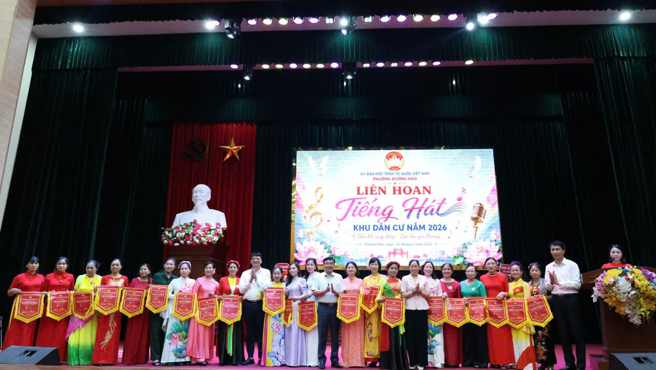 Sôi nổi liên hoan tiếng hát khu dân cư phường Đường Hào năm 2026