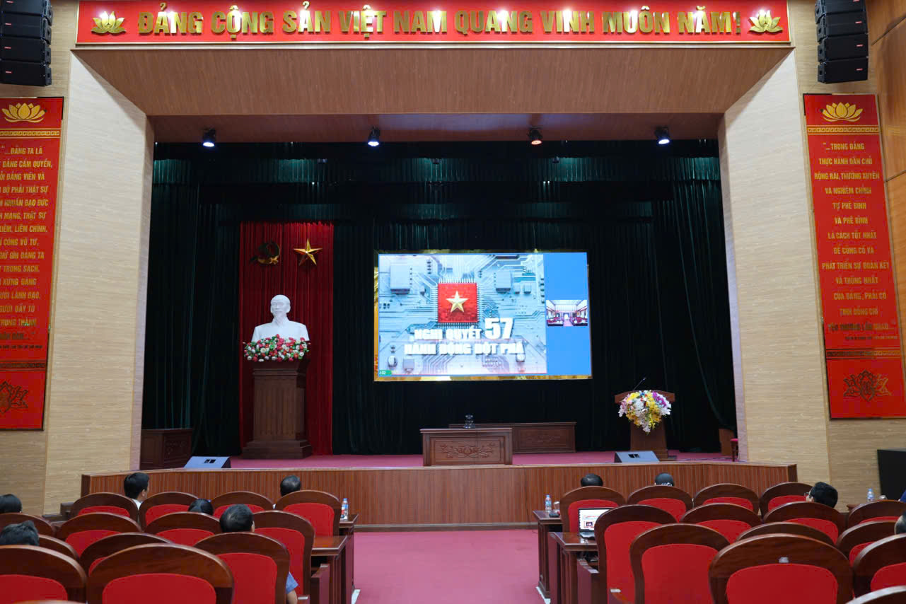 Hội nghị trực tuyến sơ kết 01 năm 6 tháng triển khai thực hiện Nghị quyết số 57-NQ/TW của Bộ Chính trị