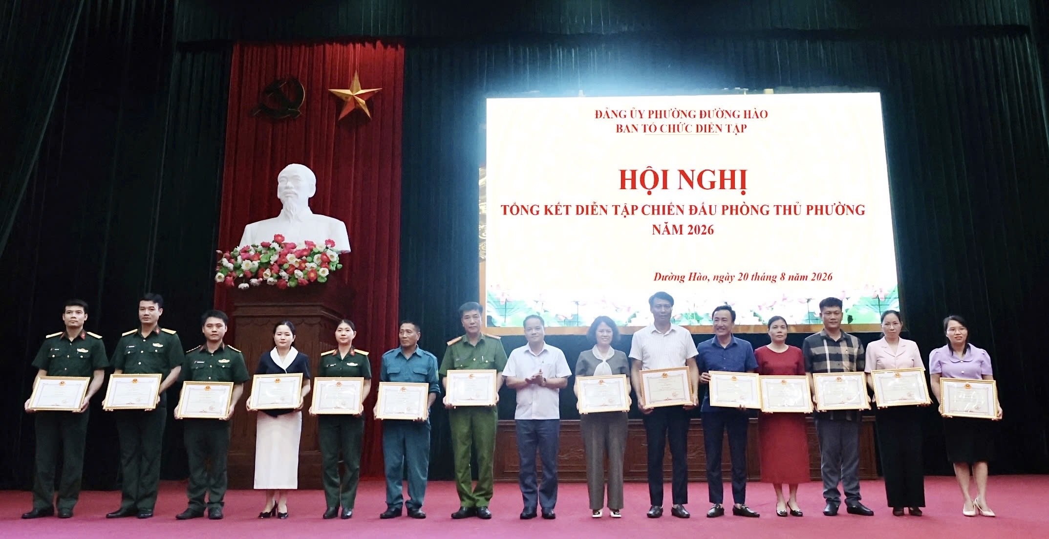 Phường Đường Hào tổng kết công tác diễn tập chiến đấu phòng thủ năm 2026